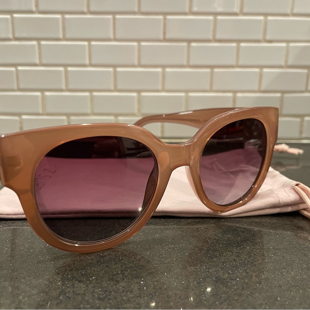 Z Supply Taupe Gradient “Lunch Date” Polarized Sunglasses